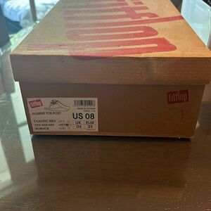 Fitflop Florrie Toe Post, Classic Red, Size 8